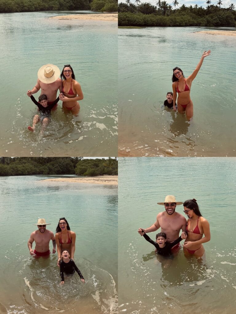 Gabriela Versiani Compartilha Momentos Incríveis com Murilo Huff e Léo na Bahia