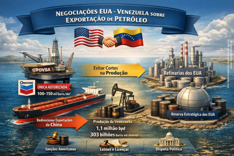 EUA e Venezuela: Negociações de Petróleo Após Captura de Maduro EUA e Venezuela: Negociações de Petróleo Após Captura de Maduro