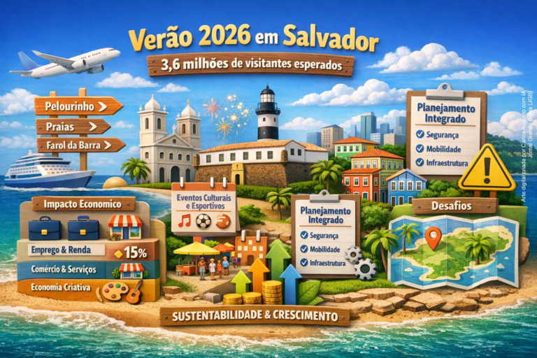 Salvador Espera Receber 3,6 Milhões de Visitantes no Verão de 2026, Impulsionando a Economia