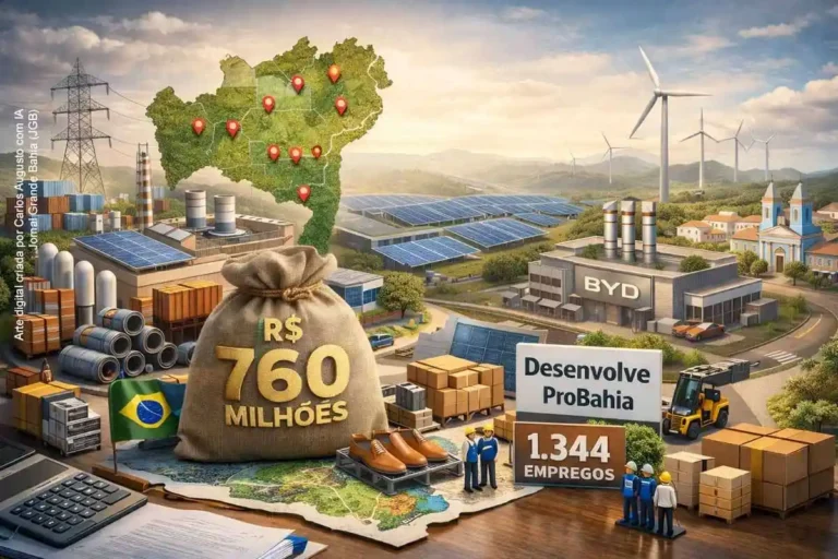 Bahia Destina R$ 760 Milhões para Novos Investimentos e Criação de 1.344 Empregos até 2026