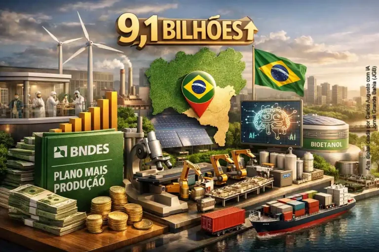 BNDES Destina R$ 9,1 Bilhões para Indústria da Bahia Focando em Produtividade e Apoio a Pequenos Neg