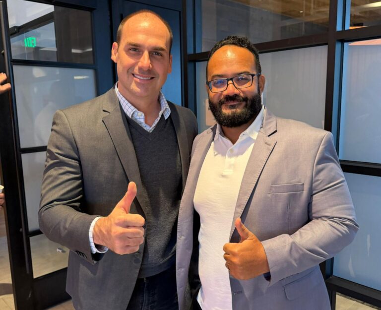 Leandro de Jesus e Eduardo Bolsonaro: Encontro nos EUA Foca na Luta Contra o PT na Bahia