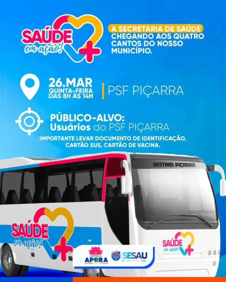 Saúde em Ação: Atendimentos Gratuitos em Aporá para a Comunidade de Piçarra Saúde em Ação: Atendimentos Gratuitos em Aporá para a Comunidade de Piçarra