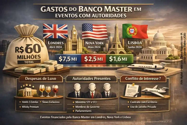 Banco Master Destina até R$ 60 Milhões para Eventos de Alto Nível com Autoridades, Revela Investigaç