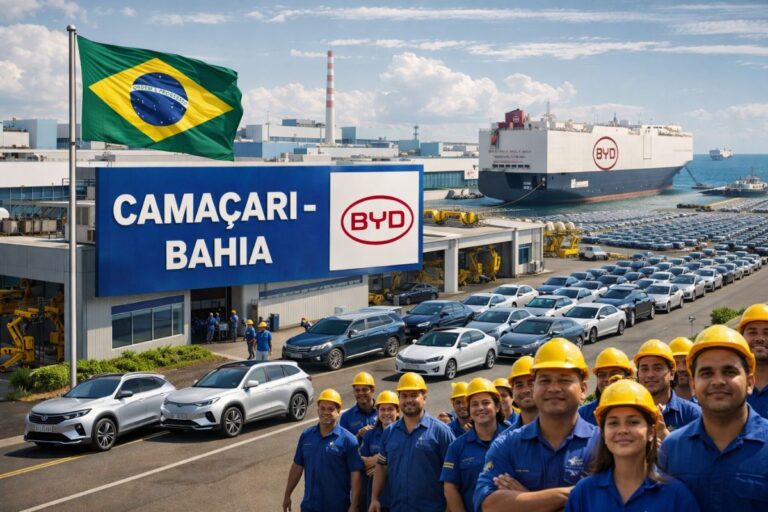 BYD Demite 100 Mil na China, Enquanto Fábrica no Brasil Promete 20 Mil Empregos