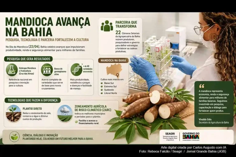 Mandioca na Bahia: Avanços em Variedades e Tecnologia para Fortalecimento da Economia