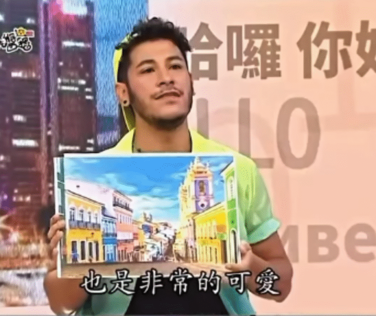 Quadrinista baiano revela a riqueza cultural de Salvador em programa de TV de Taiwan