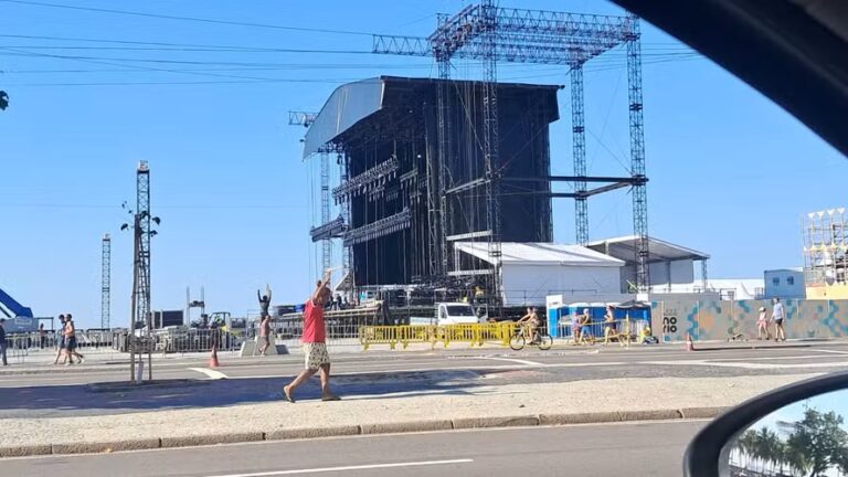 Tragédia em Copacabana: Trabalhador Falecido Durante Montagem de Show de Shakira