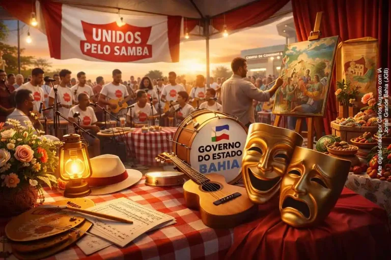 Unidos pelo Samba Celebra o Teatro em Evento Cultural no Centro de Convenções de Feira de Santana Unidos pelo Samba Celebra o Teatro em Evento Cultural no Centro de Convenções de Feira de Santana