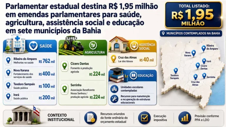 Binho Galinha destina R$ 1,95 milhão para saúde, agricultura e assistência social em 7 municípios baianos Binho Galinha destina R$ 1,95 milhão para saúde, agricultura e assistência social em 7 municípios ba