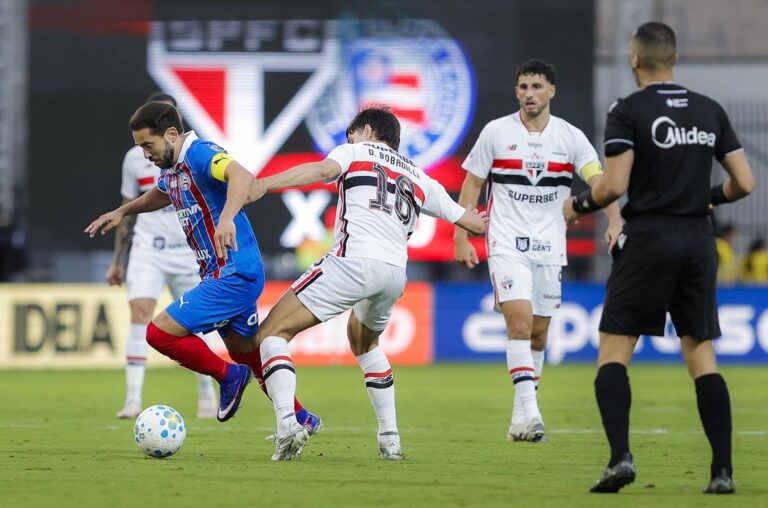 São Paulo Perde Vantagem e Bahia Arranca Empate nos Acréscimos