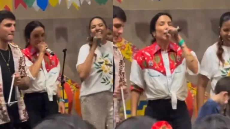 Ivete Sangalo surpreende com show exclusivo em festa junina escolar
