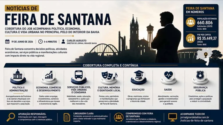 Notícias de Feira de Santana: cobertura completa da política, economia e cultura do principal polo d