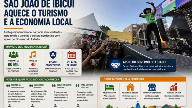 São João de Ibicuí: turismo em alta impulsiona economia local e fortalece tradição junina