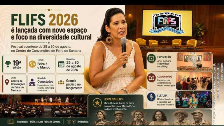 FLIFS 2026: Festival Literário de Feira de Santana Inova com Espaço Jovem e Homenagens Culturais FLIFS 2026: Festival Literário de Feira de Santana Inova com Espaço Jovem e Homenagens Culturais